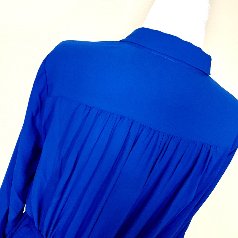 NWT BANANA REPUBLIC Crepe Long Sleeves SHIRTDRESS - Picture 5 of 8